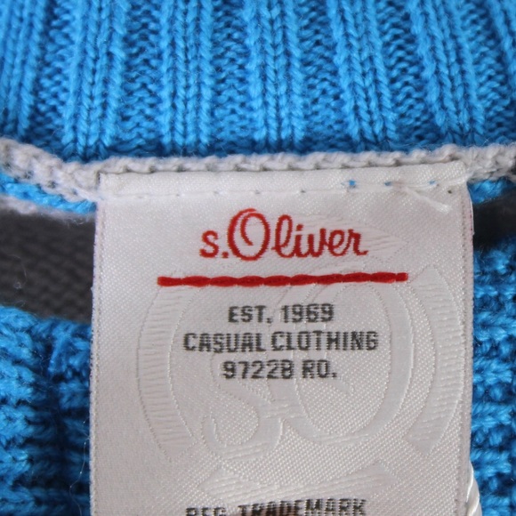 S. OLIVER Boys Striped Cardigan Sweater Full Zip “Daddy is my Hero” 9 Months NWT - Picture 3 of 6